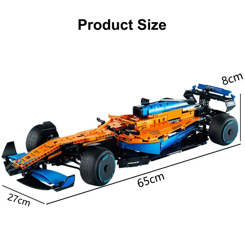 Building Blocks Tech McLaren MOC Formula 1 Racing Car Bricks Toys - 3