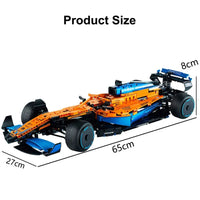 Thumbnail for Building Blocks Tech McLaren MOC Formula 1 Racing Car Bricks Toys - 3