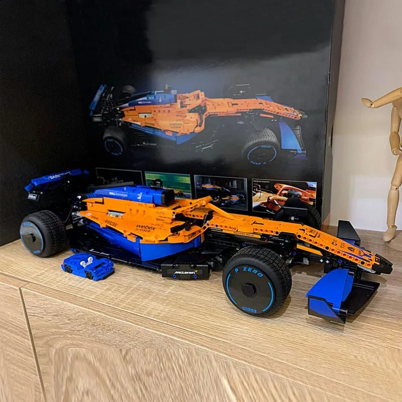 Building Blocks Tech McLaren MOC Formula 1 Racing Car Bricks Toys - 14