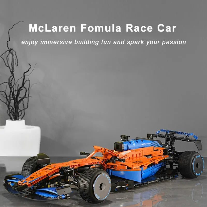 Building Blocks Tech McLaren MOC Formula 1 Racing Car Bricks Toys - 4