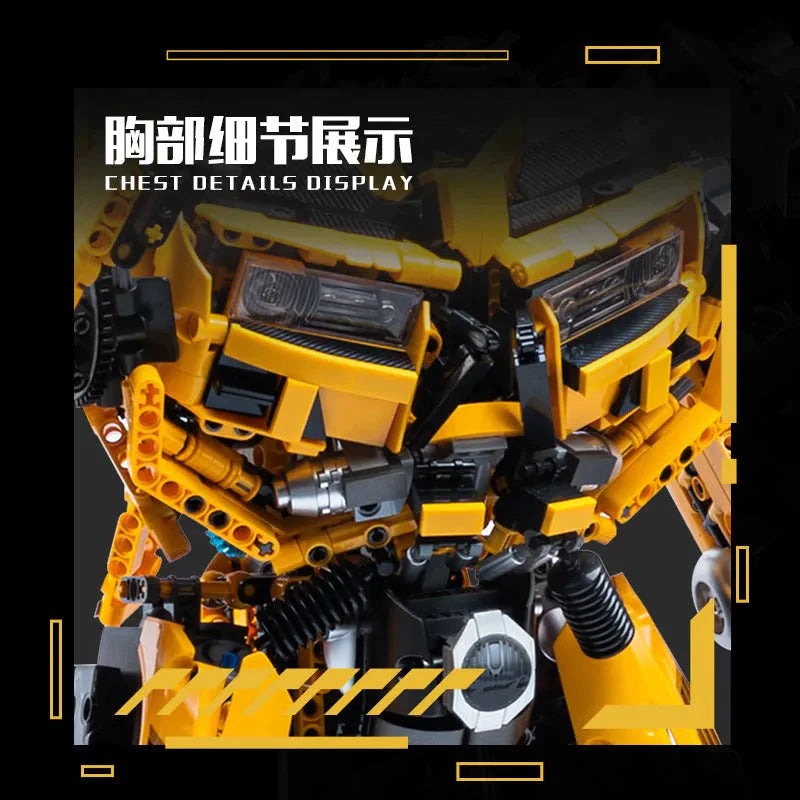 Building Blocks DJ Rambo Man MOC Mecha Transformation Robot Bricks Toy Construction Set Toys - 6