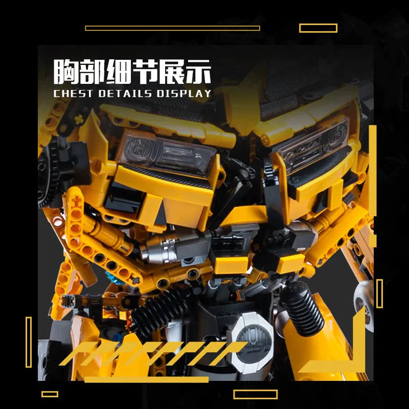 Building Blocks DJ Rambo Man MOC Mecha Transformation Robot Bricks Toy - 6