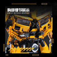 Thumbnail for Building Blocks DJ Rambo Man MOC Mecha Transformation Robot Bricks Toy - 6