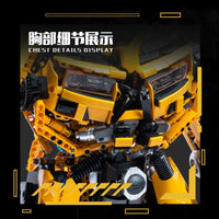 Thumbnail for Building Blocks MOC DJ Rambo Man Transformation Mech Robot Bricks Toy - 6