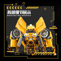 Thumbnail for Building Blocks DJ Rambo Man MOC Mecha Transformation Robot Bricks Toy Construction Set Toys - 7