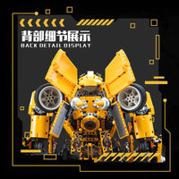 Thumbnail for Building Blocks DJ Rambo Man MOC Mecha Transformation Robot Bricks Toy - 7