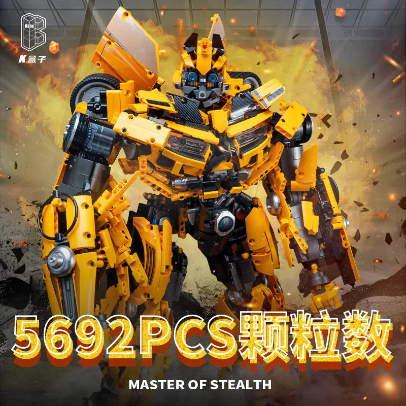 Building Blocks DJ Rambo Man MOC Mecha Transformation Robot Bricks Toy Construction Set Toys - 3