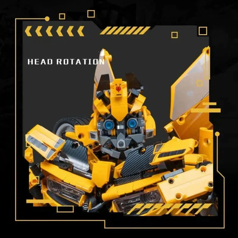 Building Blocks DJ Rambo Man MOC Mecha Transformation Robot Bricks Toy Construction Set Toys - 4