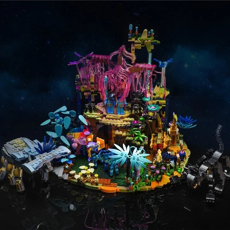 Building Blocks MOC Movie Avatar Illuminated World of Pandora Bricks Toy - 9