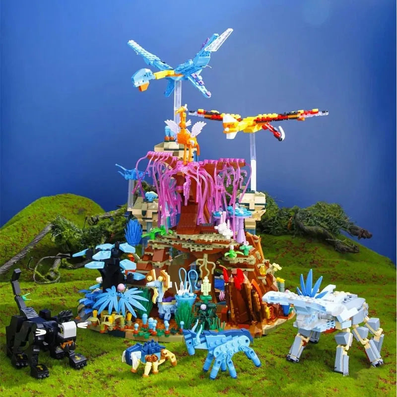 Building Blocks MOC Movie Avatar Illuminated World of Pandora Bricks Toy - 2