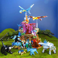 Thumbnail for Building Blocks MOC Movie Avatar Illuminated World of Pandora Bricks Toy - 2