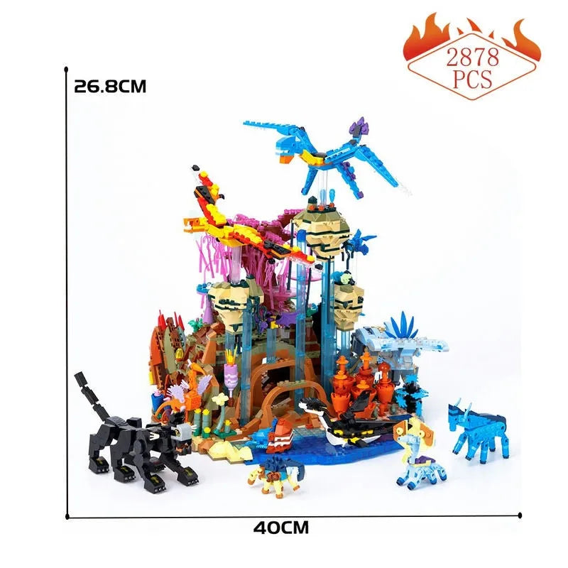 Building Blocks MOC Movie Avatar Illuminated World of Pandora Bricks Toy - 6