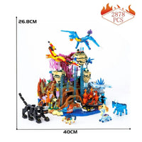 Thumbnail for Building Blocks MOC Movie Avatar Illuminated World of Pandora Bricks Toy - 6