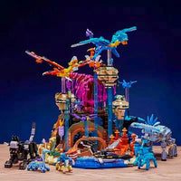 Thumbnail for Building Blocks MOC Movie Avatar Illuminated World of Pandora Bricks Toy - 4