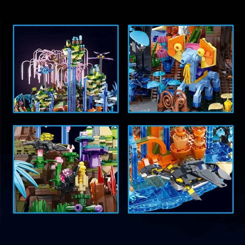 Building Blocks MOC Movie Avatar Illuminated World of Pandora Bricks Toy - 10