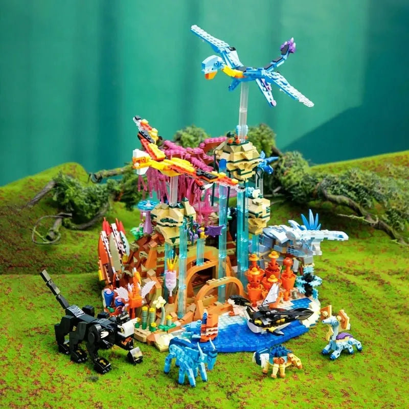 Building Blocks MOC Movie Avatar Illuminated World of Pandora Bricks Toy - 3