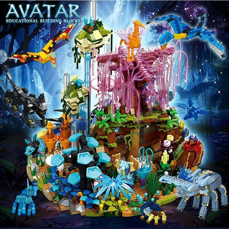 Building Blocks MOC Movie Avatar Illuminated World of Pandora Bricks Toy - 7