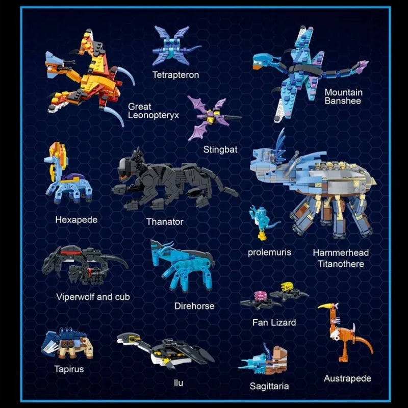 Building Blocks MOC Movie Avatar Illuminated World of Pandora Bricks Toy - 12
