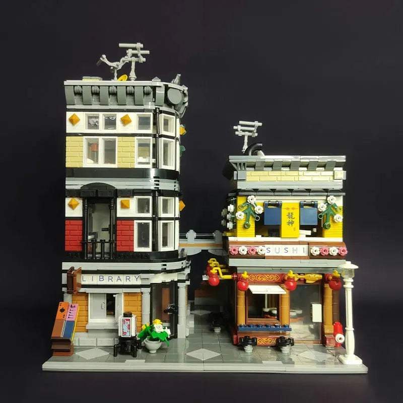Building Blocks Creator Expert MOC City Sushi Corner Shop Bricks Toys - 7