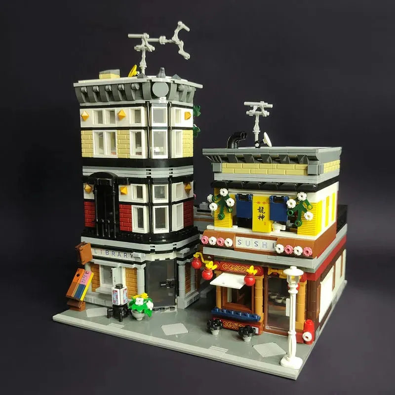 Building Blocks Creator Expert MOC City Sushi Corner Shop Bricks Toys - 15