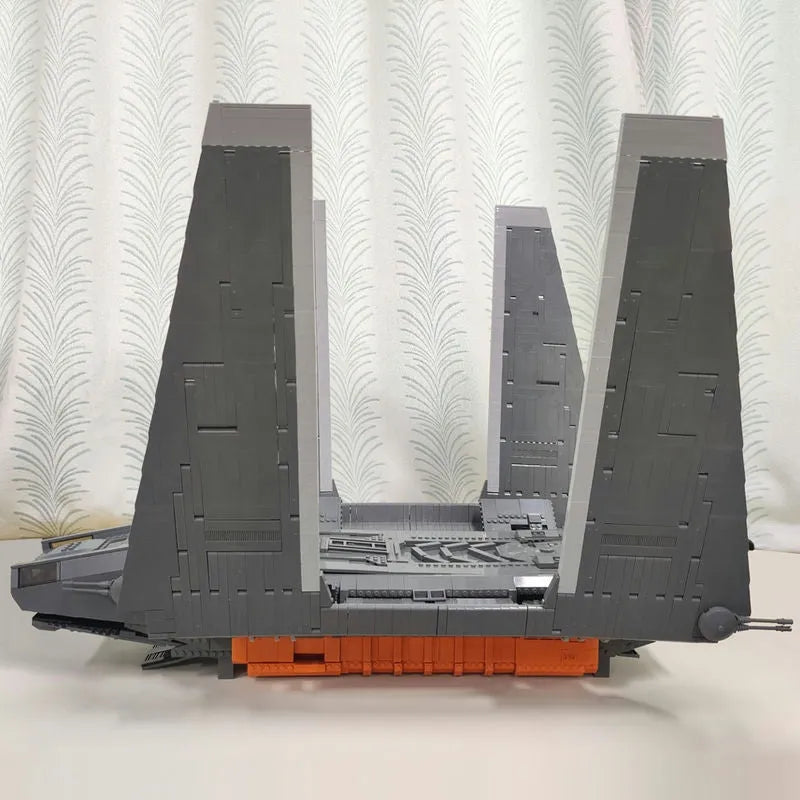 Building Blocks Star Wars Rogue MOC Cargo Shuttle Space Ship Bricks Toy - 7