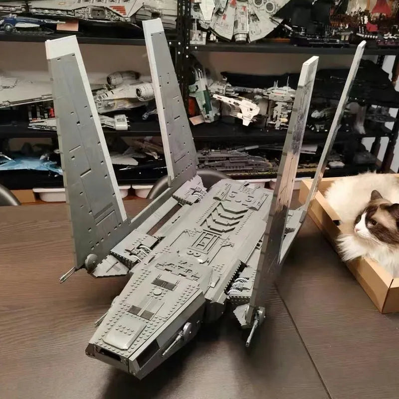 Building Blocks Star Wars Rogue MOC Cargo Shuttle Space Ship Bricks Toy - 10
