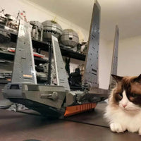 Thumbnail for Building Blocks Star Wars Rogue MOC Cargo Shuttle Space Ship Bricks Toy - 16