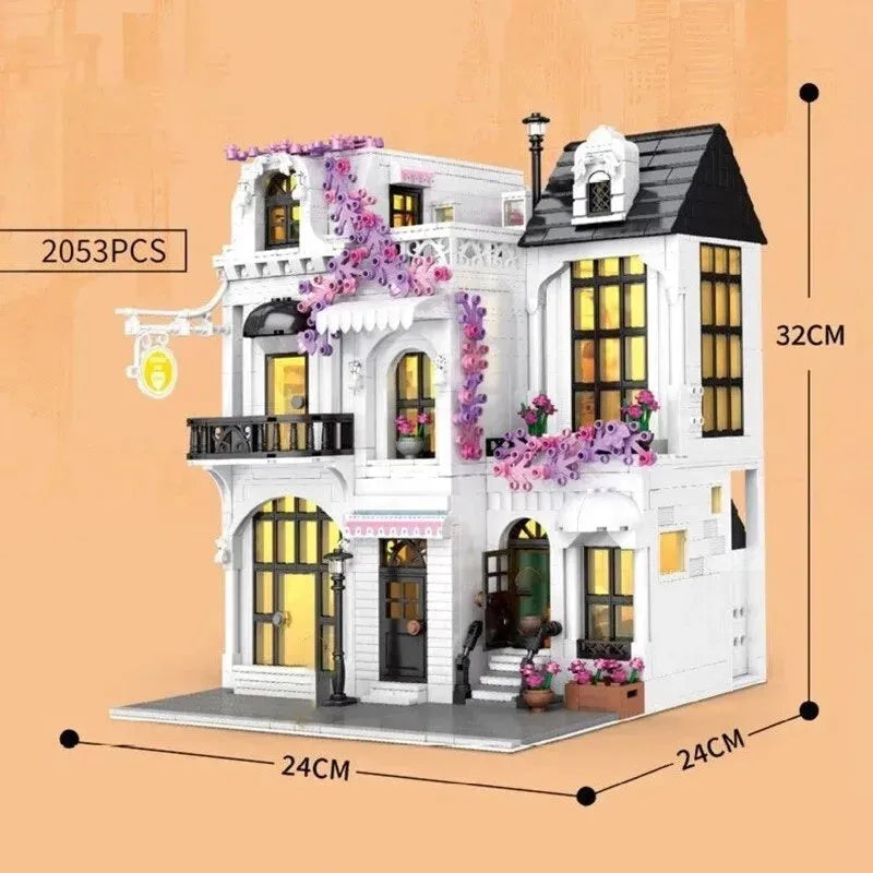 Building Blocks Creator Expert European City Garden Flower Store Bricks Toy Construction Set Toys - 7