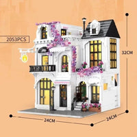 Thumbnail for Building Blocks Creator Expert European City Garden Flower Store Bricks Toy - 7