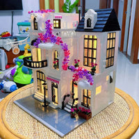 Thumbnail for Building Blocks Creator Expert European City Garden Flower Store Bricks Toy - 10