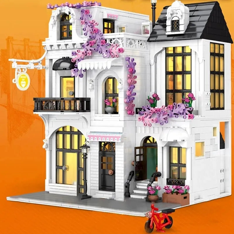 Building Blocks Creator Expert European City Garden Flower Store Bricks Toy Construction Set Toys - 2