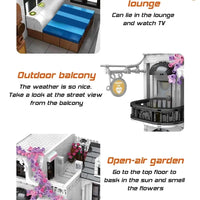 Thumbnail for Building Blocks Creator Expert European City Garden Flower Store Bricks Toy Construction Set Toys - 8