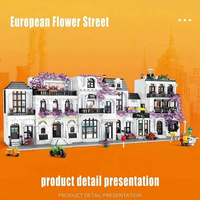Building Blocks Creator Expert European City Garden Flower Store Bricks Toy - 6