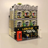 Thumbnail for Building Blocks Expert MOC 89107 Lion Pub Club Bricks House Kids Toys - 17