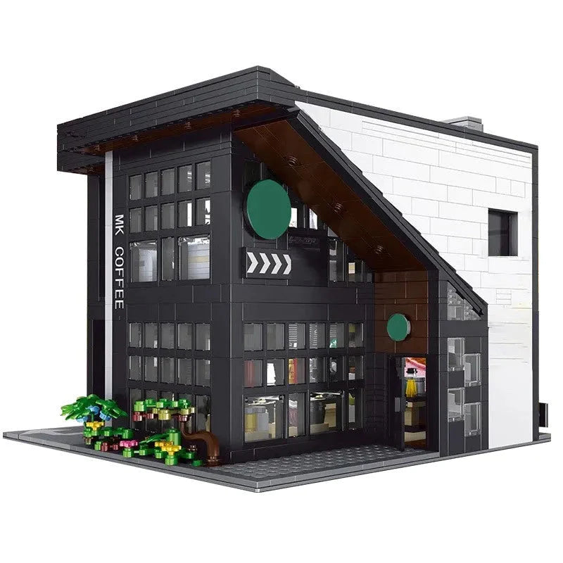 Building Blocks Creator Experts MOC City Modern Coffee House Bricks Toy - 1