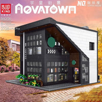 Thumbnail for Building Blocks Creator Experts MOC City Modern Coffee House Bricks Toy - 8