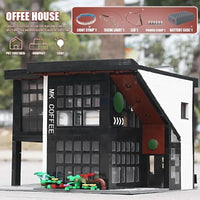 Thumbnail for Building Blocks Creator Experts MOC City Modern Coffee House Bricks Toy Construction Set Toys - 7