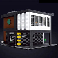 Thumbnail for Building Blocks Creator Experts MOC City Modern Coffee House Bricks Toy - 4