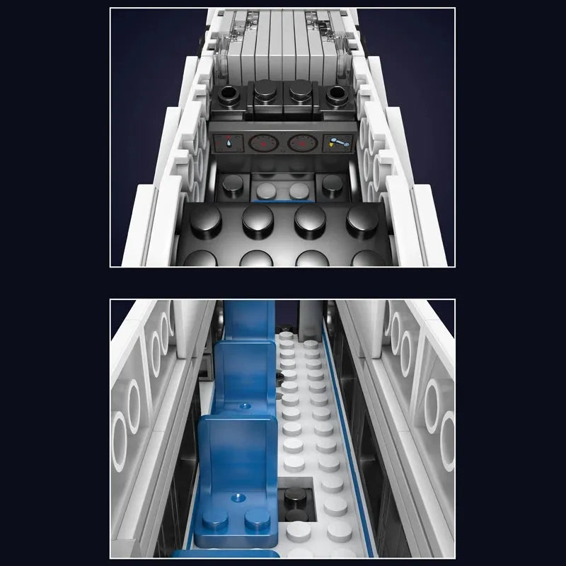 Building Blocks Tech RC Railway CRH380A High Speed Train Bricks Toy Construction Set Toys - 11