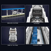 Thumbnail for Building Blocks Tech RC Railway CRH380A High Speed Train Bricks Toy Construction Set Toys - 6