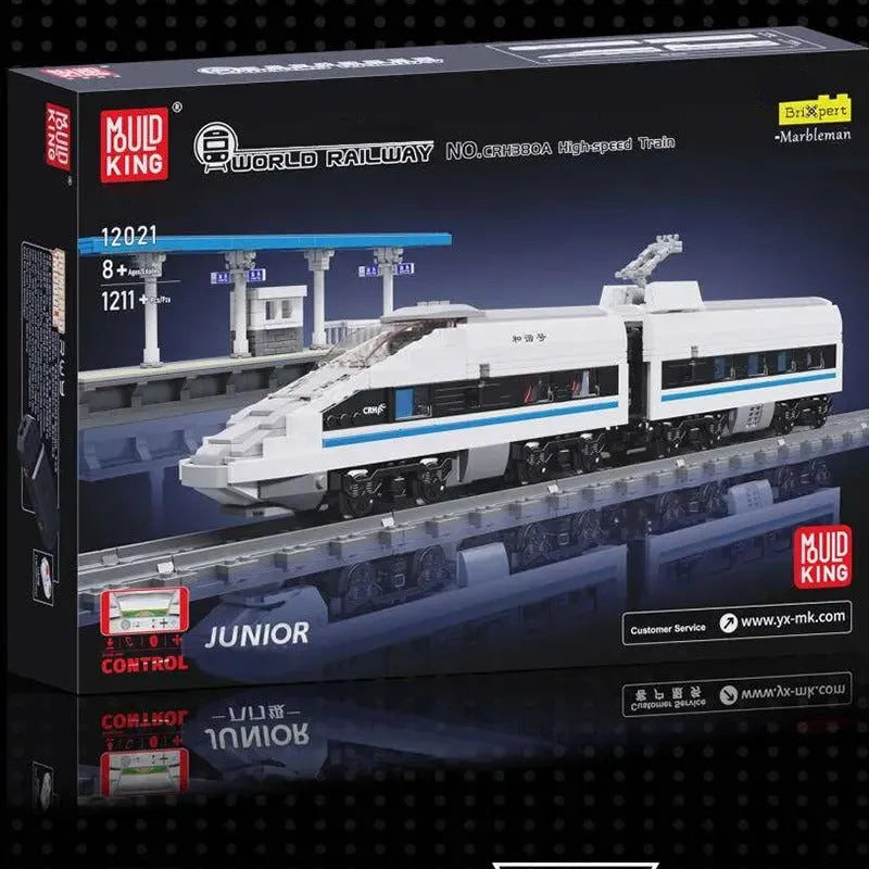 Building Blocks Tech RC Railway CRH380A High Speed Train Bricks Toy - 7