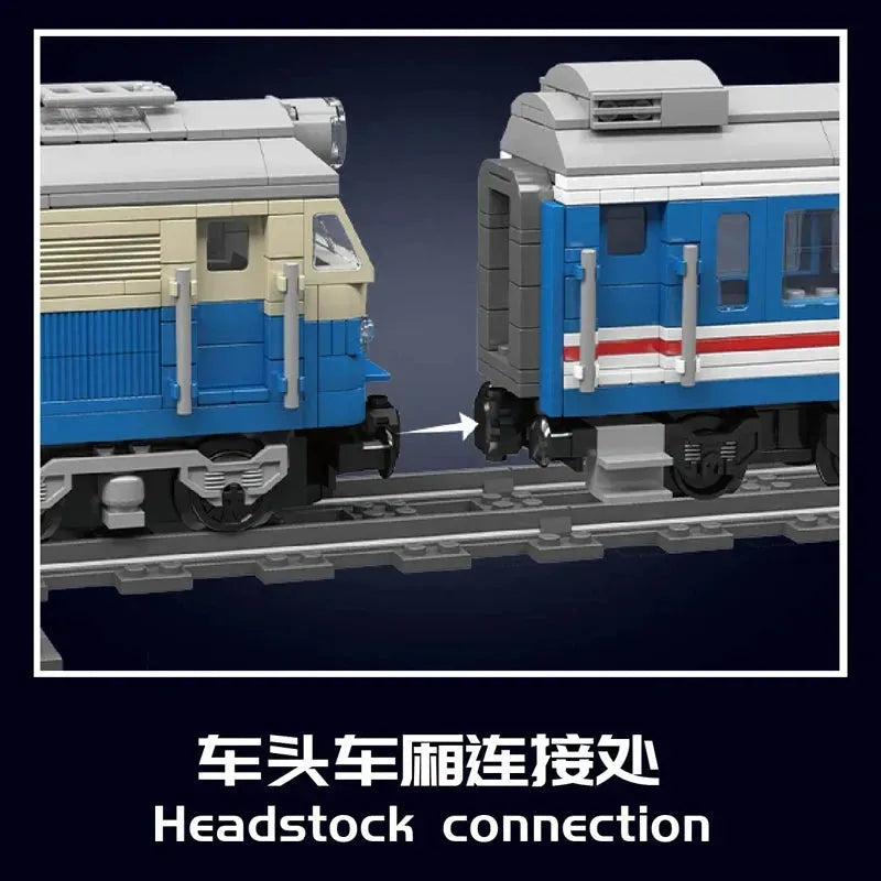 Building Blocks Tech Railway RC DF4B Diesel Train Locomotive Bricks Toy - 10