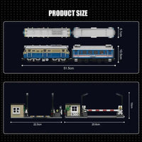 Thumbnail for Building Blocks Tech Railway RC DF4B Diesel Train Locomotive Bricks Toy - 7