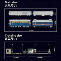 Thumbnail for Building Blocks Tech Railway RC DF4B Diesel Train Locomotive Bricks Toy Construction Set Toys - 12
