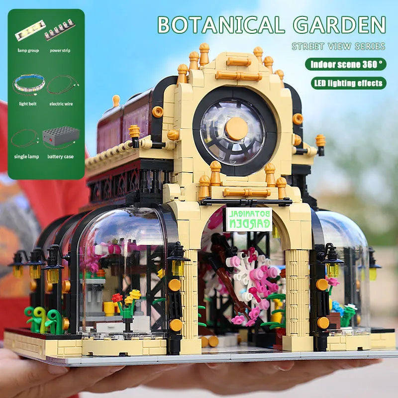 Building Blocks Experts Creator City MOC Botanical Garden Bricks Toy Construction Set Toys - 7