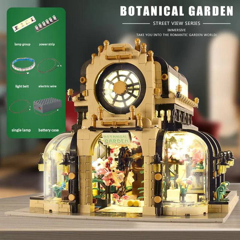 Building Blocks Experts Creator City MOC Botanical Garden Bricks Toy - 5