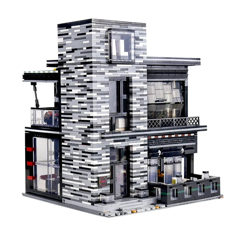 Building Blocks Street City Expert The ISLET PUB Restaurant Bricks Toy EU Construction Set Toys - 6