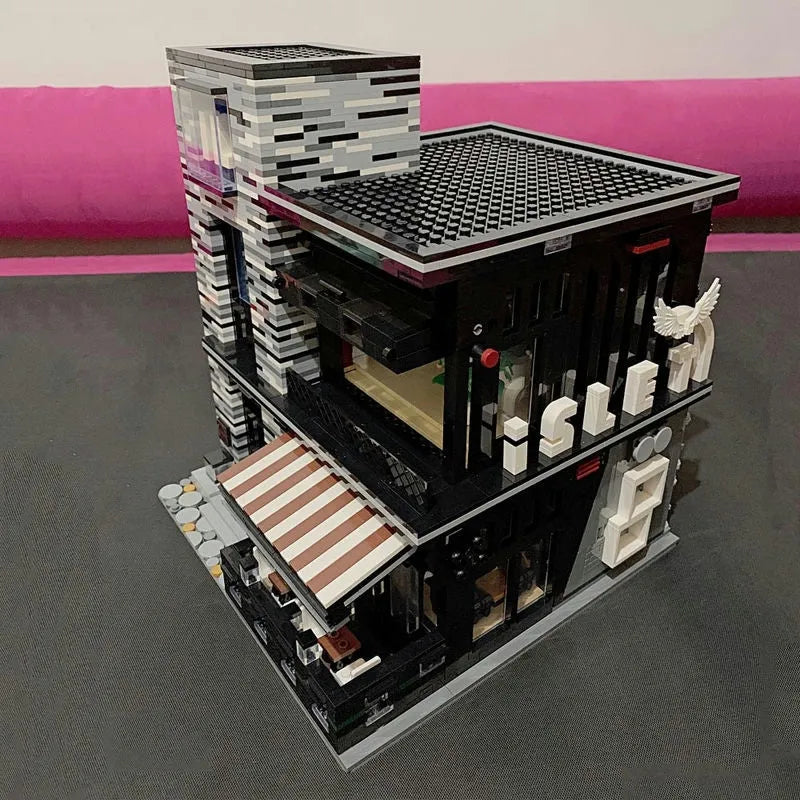 Building Blocks Street City Expert The ISLET PUB Restaurant Bricks Toy EU Construction Set Toys - 14