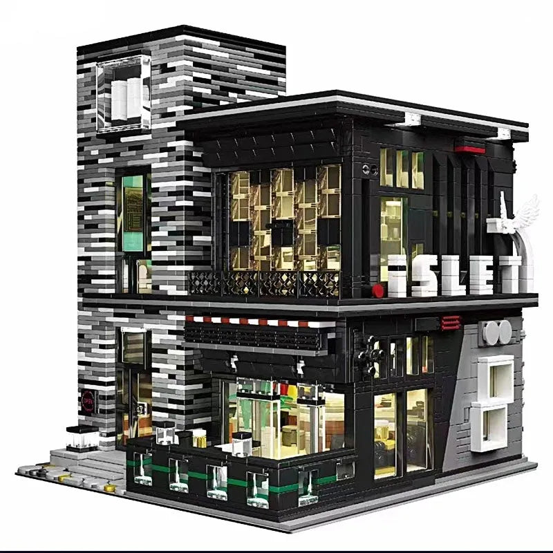 Building Blocks Street City Expert The ISLET PUB Restaurant Bricks Toy EU Construction Set Toys - 2