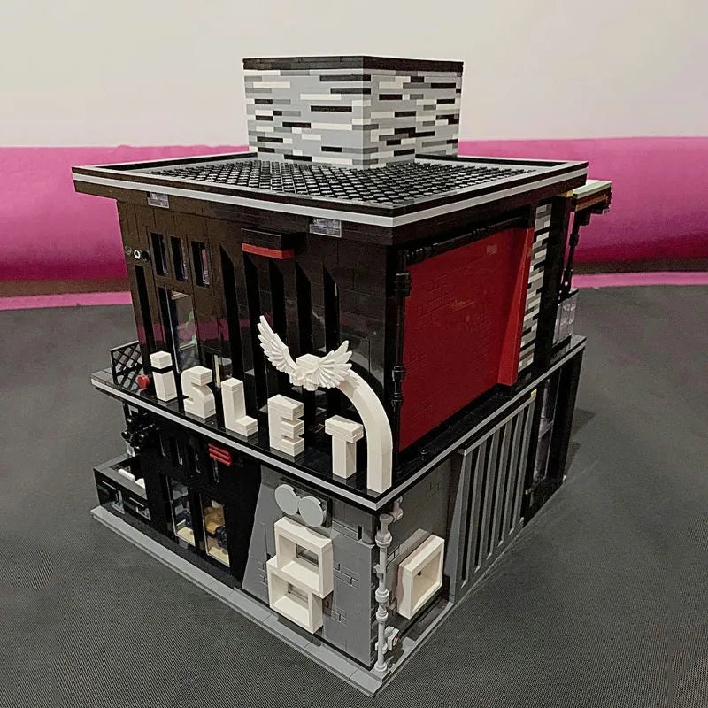 Building Blocks Street City Expert The ISLET PUB Restaurant Bricks Toy EU Construction Set Toys - 15